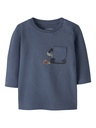 Name It | T-shirt Boys Kruse Longsleeve Vintage Indigo