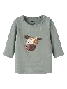 Name It | T-shirt Boys Lenard Longsleeve Green Milieu