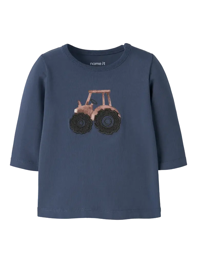 Name It | T-shirt Boys Lenard Longsleeve Vintage Indigo