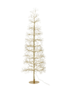 J-Line | Beeld Kerstboom Led Warm Wit Ijzer Goudkleurig 40x40x120cm