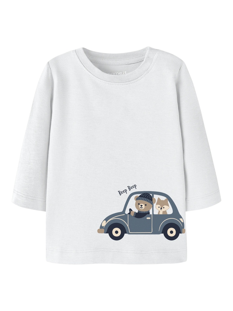 Name It | T-shirt Boys Osmar Longsleeve Cloud Dancer