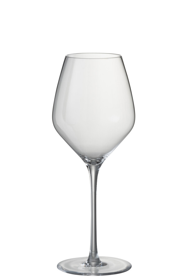 J-Line | Glas Witte Wijn Leti Glas Transparant Ø9x24cm