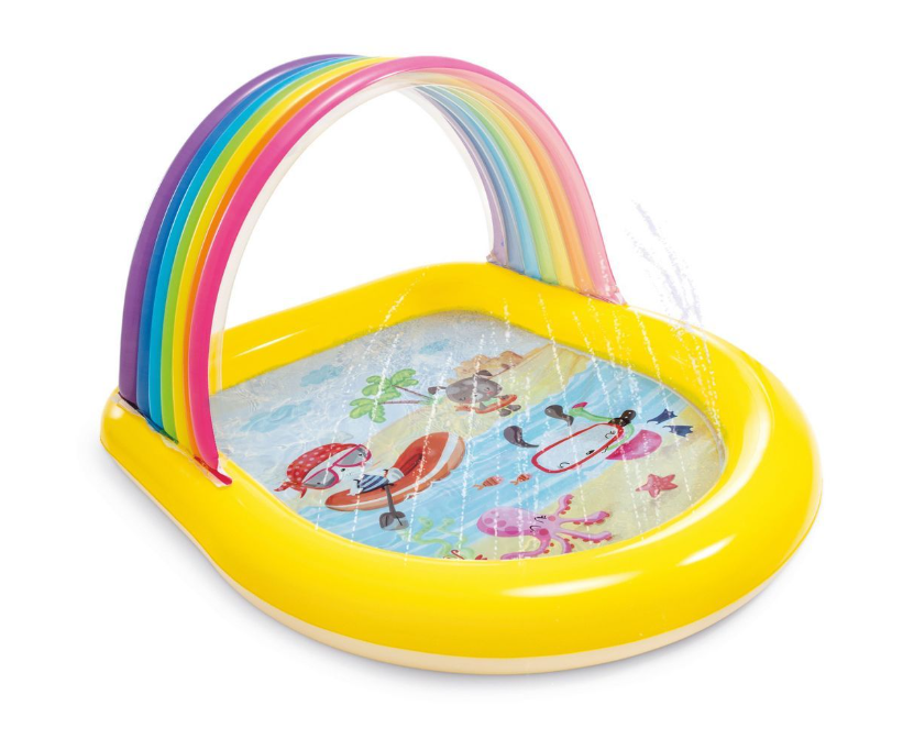 Intex | Zwembad Regenboog Spray Kinderzwembad 147x130x86cm