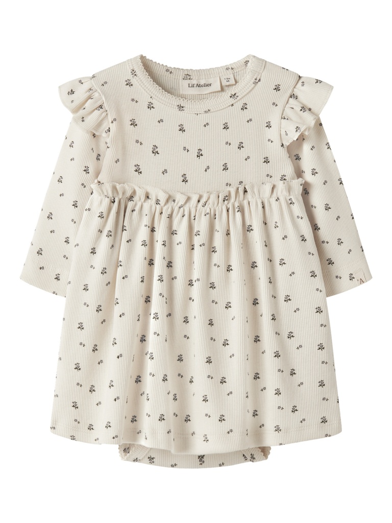 Lil'Atelier | Jurk Girls Lago Longsleeve Turledove