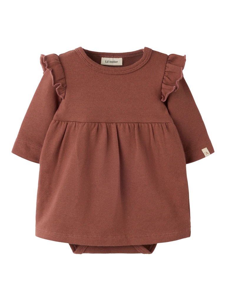 Lil'Atelier | Jurk Girls Thoro Mahogany