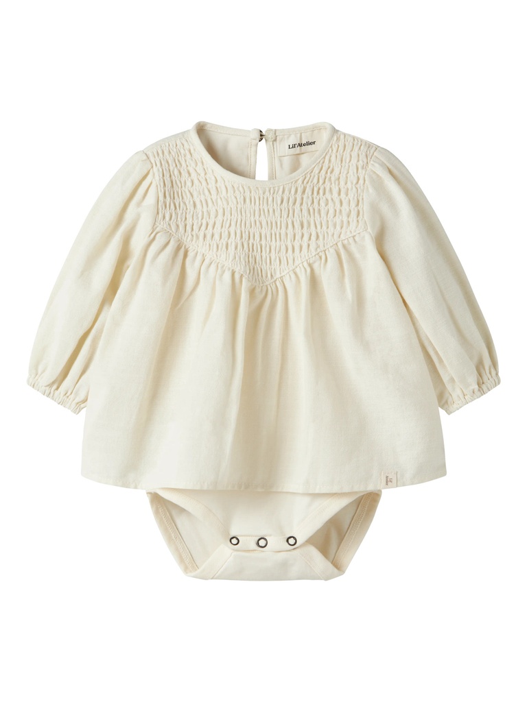 Lil'Atelier | T-shirt met Body Girls Ella Longsleeve Turtledove