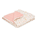 Little Dutch | Deken Ledikant Safari Friends Blooming Safari Roze 110x140cm