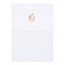Little Dutch | Laken Wieg Safari Friends Flamingo Wit 70x100cm 