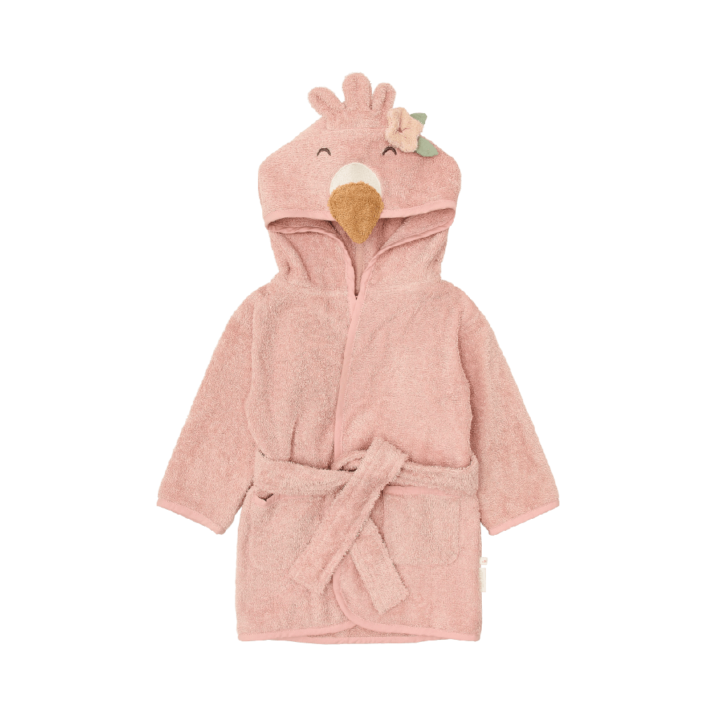 Little Dutch | Badjas Safari Friends Flamingo Roze 
