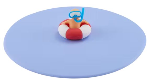 Lurch | Deksel Beach Kids Roland Ring Siliconen