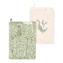 Little Dutch | Washandjes Safari Friends Krokodil Groen 2-pack