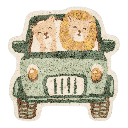 Little Dutch | Kamertapijt Safari Friends Safari Jeep 