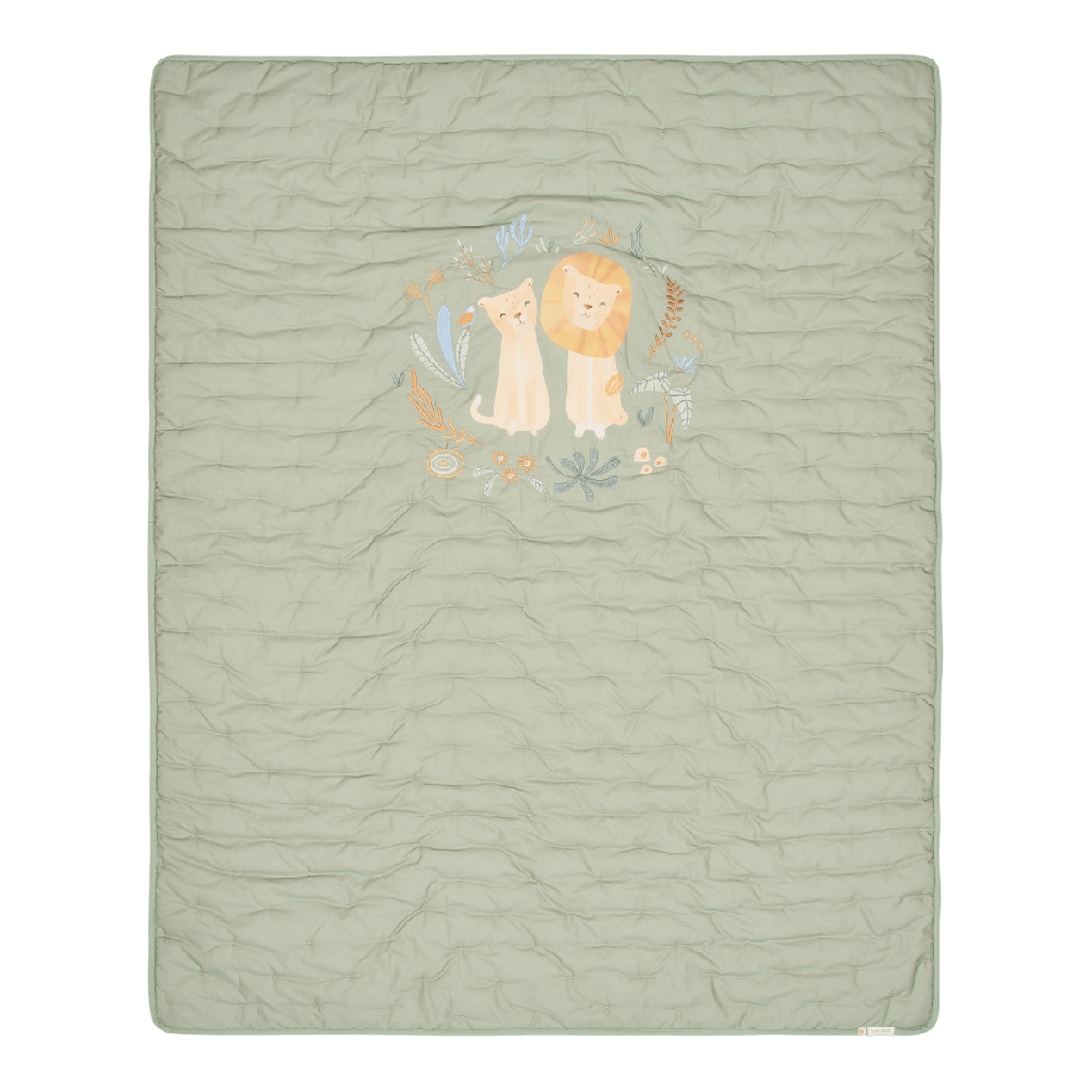 Little Dutch | Deken Ledikant Safari Friends Safari Wonders Groen 110x140cm