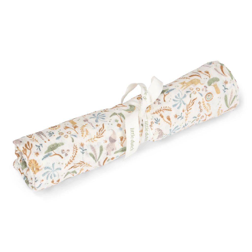 Little Dutch | Tetra Doek Safari Friends Safari Wonders  Swaddle 120x120cm 