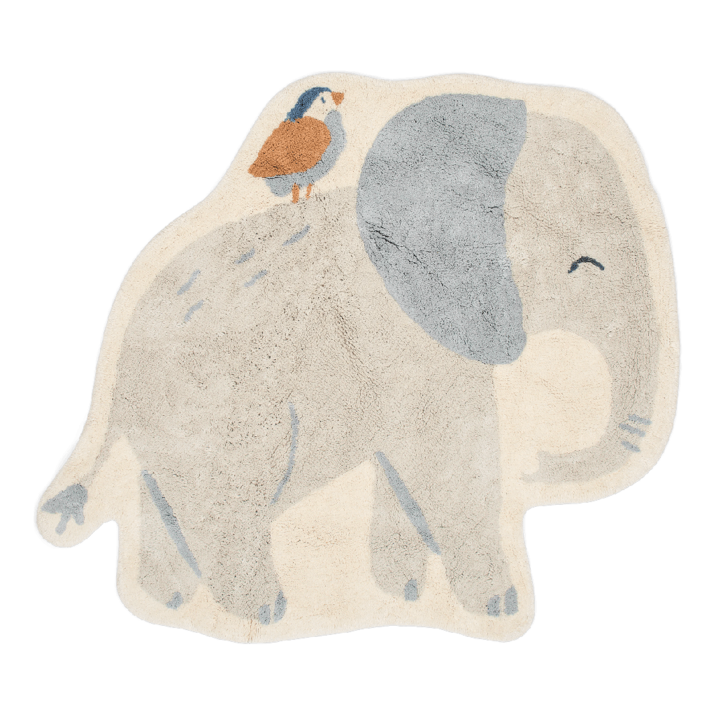 Little Dutch | Kamertapijt Safari Friends Olifant Grijs
