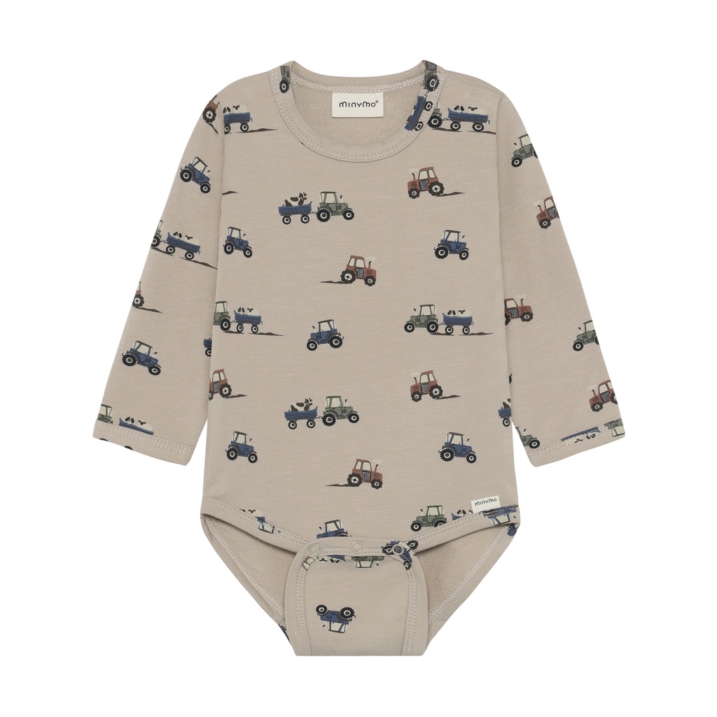 Minymo | Body Boys Longsleeve Feather Grey