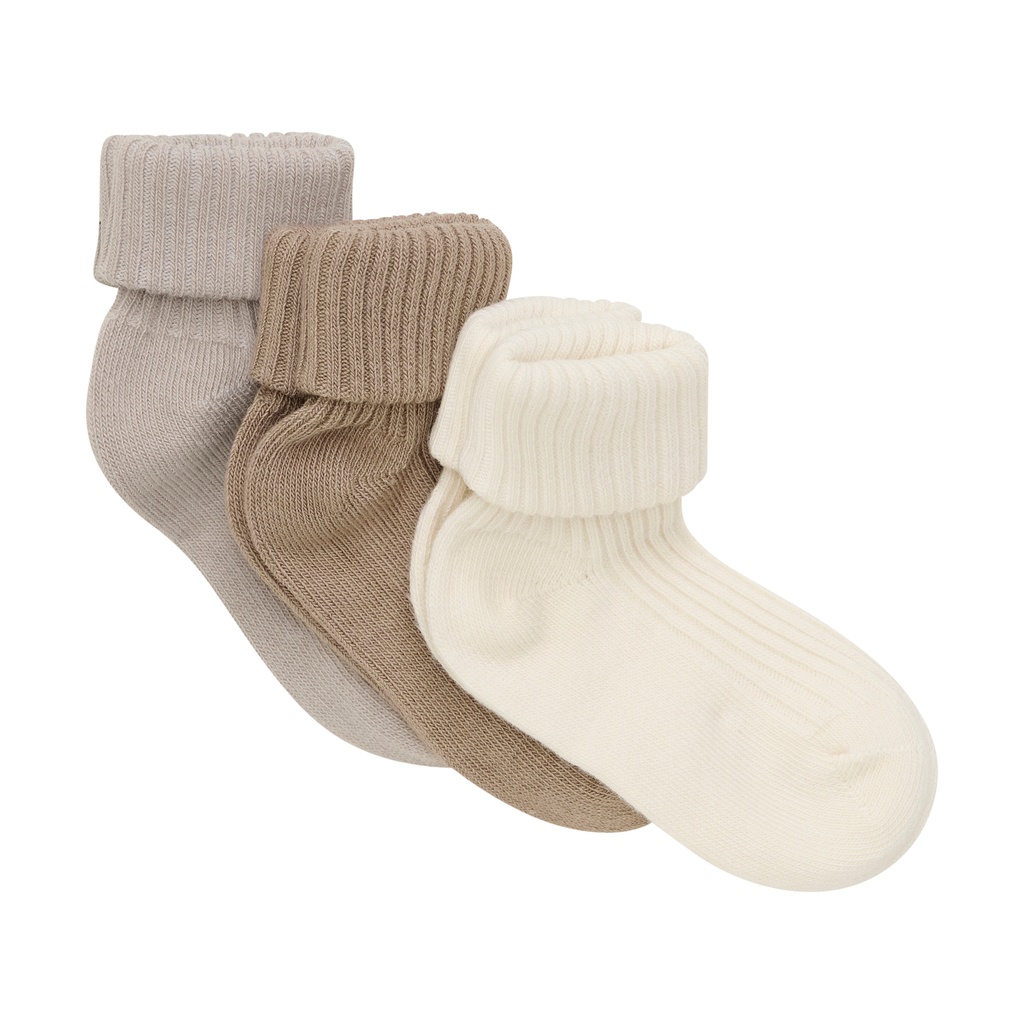 Minymo | Kousen Uni Light Taupe 3-pack