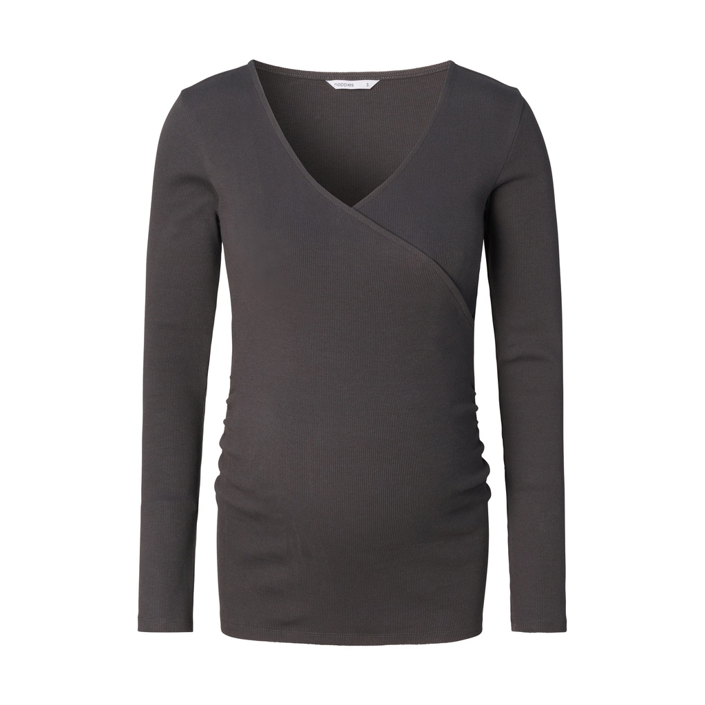 Noppies Maternity | T-shirt Longsleeve Nursing Forged Iron