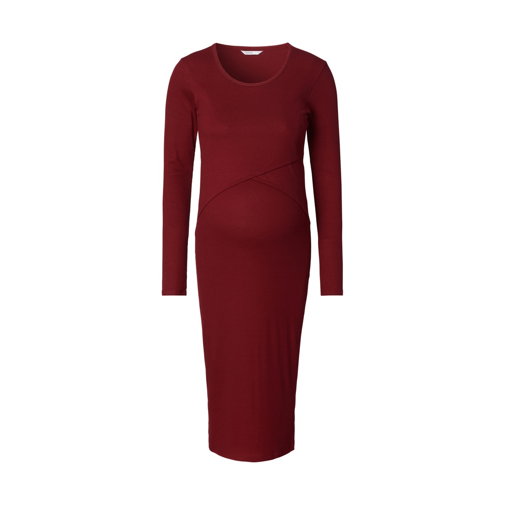 Noppies Maternity | Jurk Longsleeve Nursing Burgundy