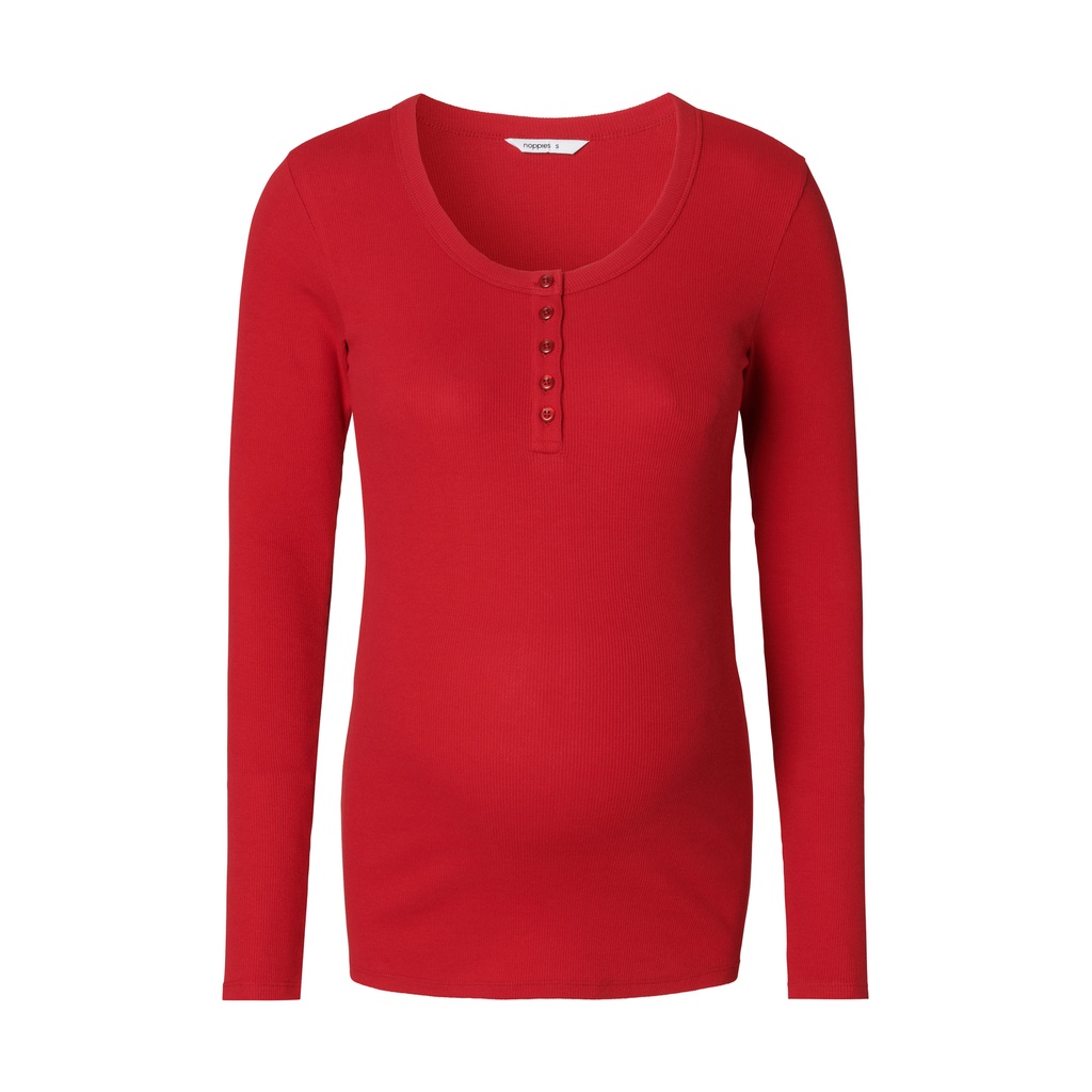 Noppies Maternity | T-shirt Longsleeve Nursing Jester Red