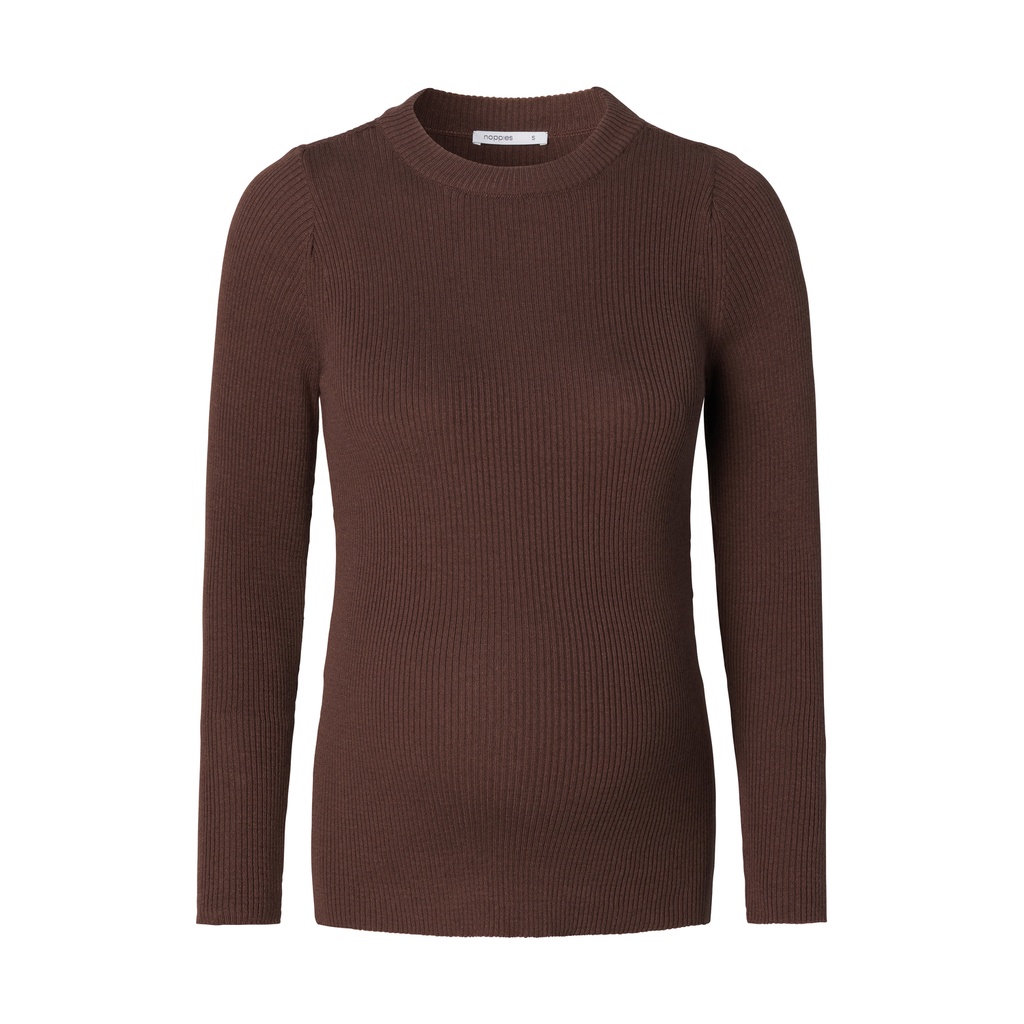 Noppies Maternity | T-shirt Longsleeve Brown