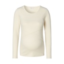 Noppies Maternity | T-shirt Longsleeve Nursing Bone White