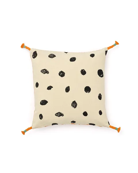 Kid's Concept | Kussenhoes Pippi Zwart/Wit/Oranje 50x50 