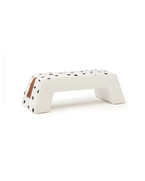 Kid's Concept | Bankje Lang Pippi Zwart/Wit/Oranje 100x38x31