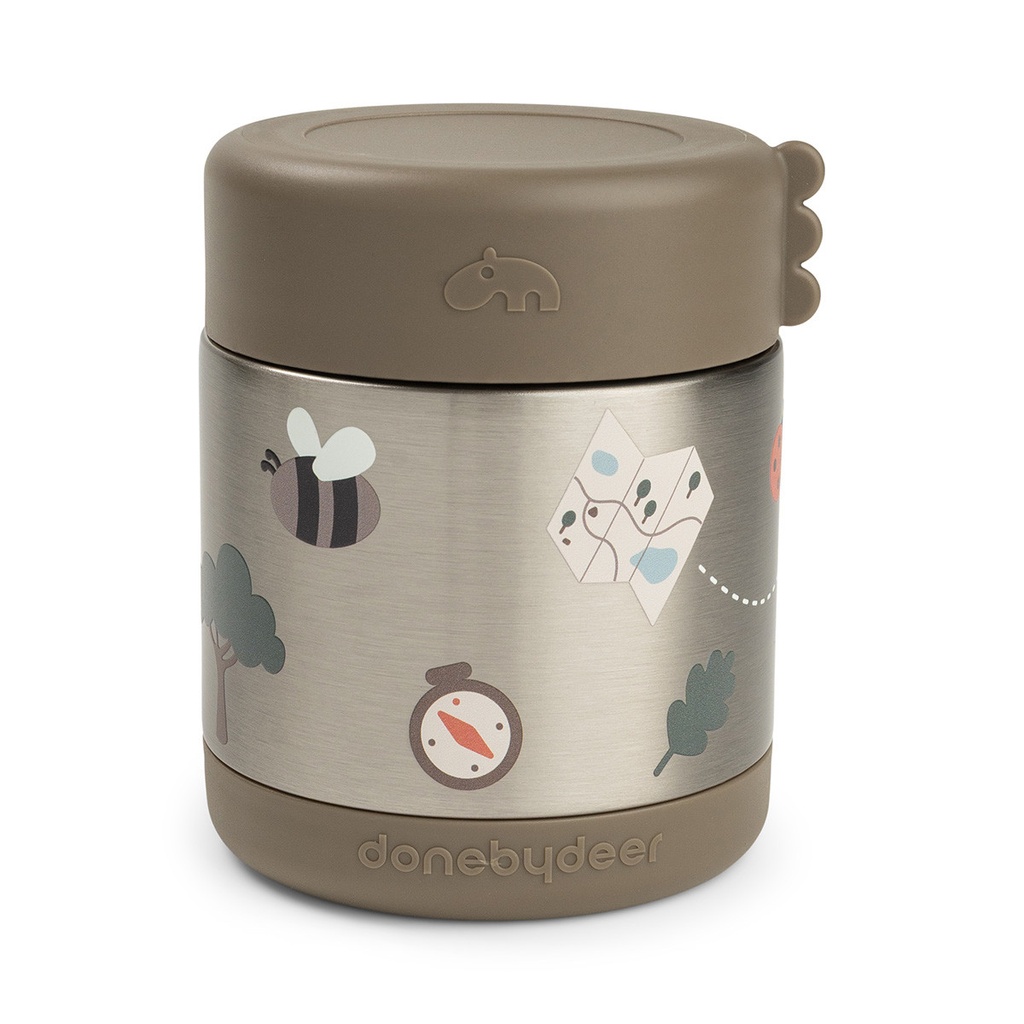 Done by Deer | Thermos Tiny Trails Insulated Food Jar Sand 300ml