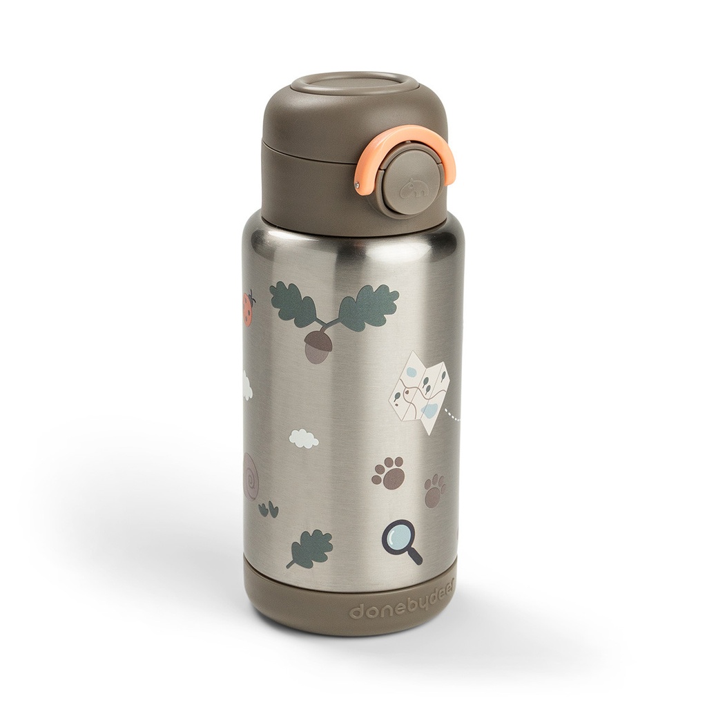 Done By Deer | Drinkfles Tiny Trails Insulated Straw Bottle Sand 340ml