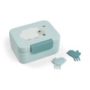 Done by Deer | Bewaarpotje Snack Box Tiny Farm Blue