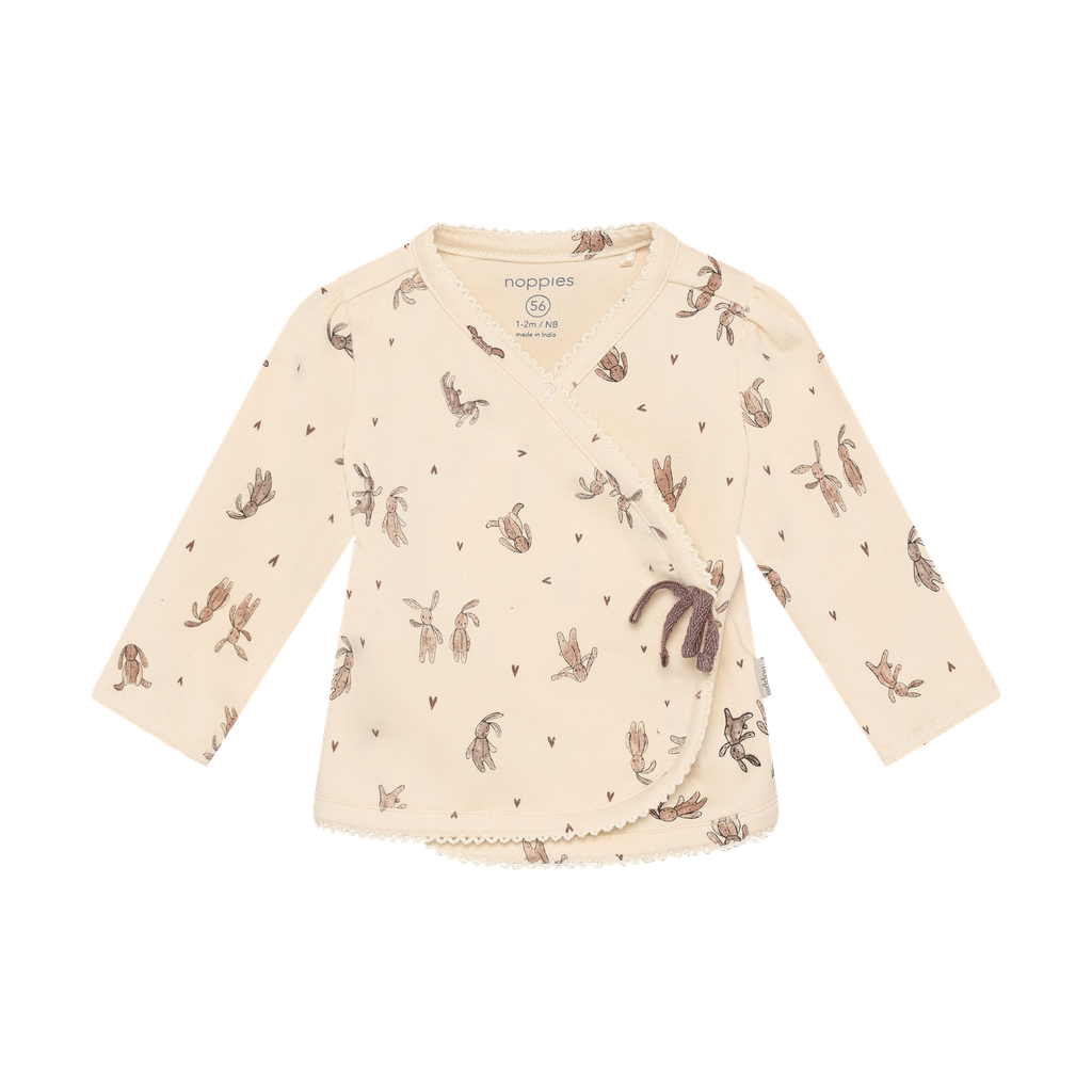 Noppies | T-shirt Girls Overslag Longsleeve Buttercream
