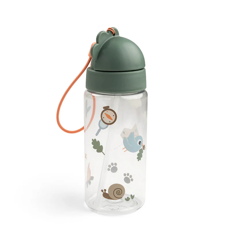 Done by deer | Drinkfles Tiny Trails Rietjesfles Green/Groen 350ml
