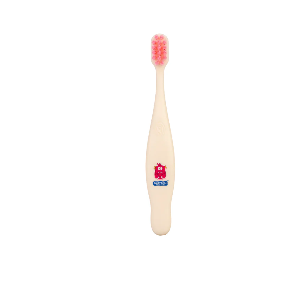 Babyton | Tandenborstel Bio Tandenborstel Zachte Haartjes Pinky