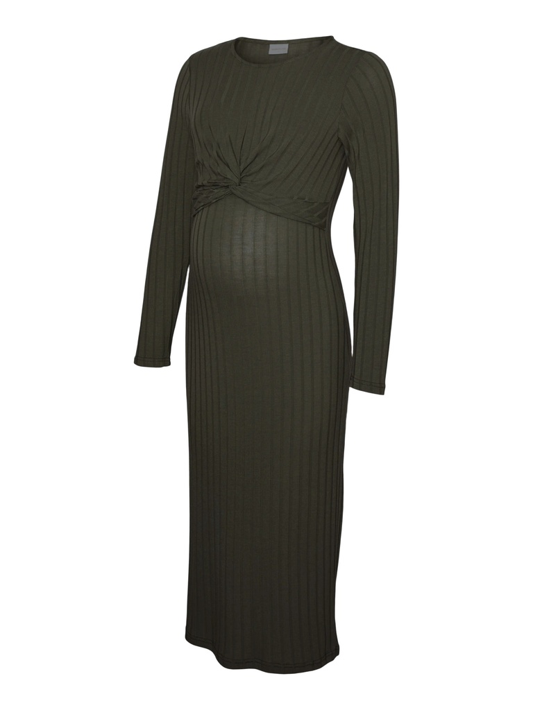 Mamalicious | Jurk Lucy Longsleeve Midi Forest Night