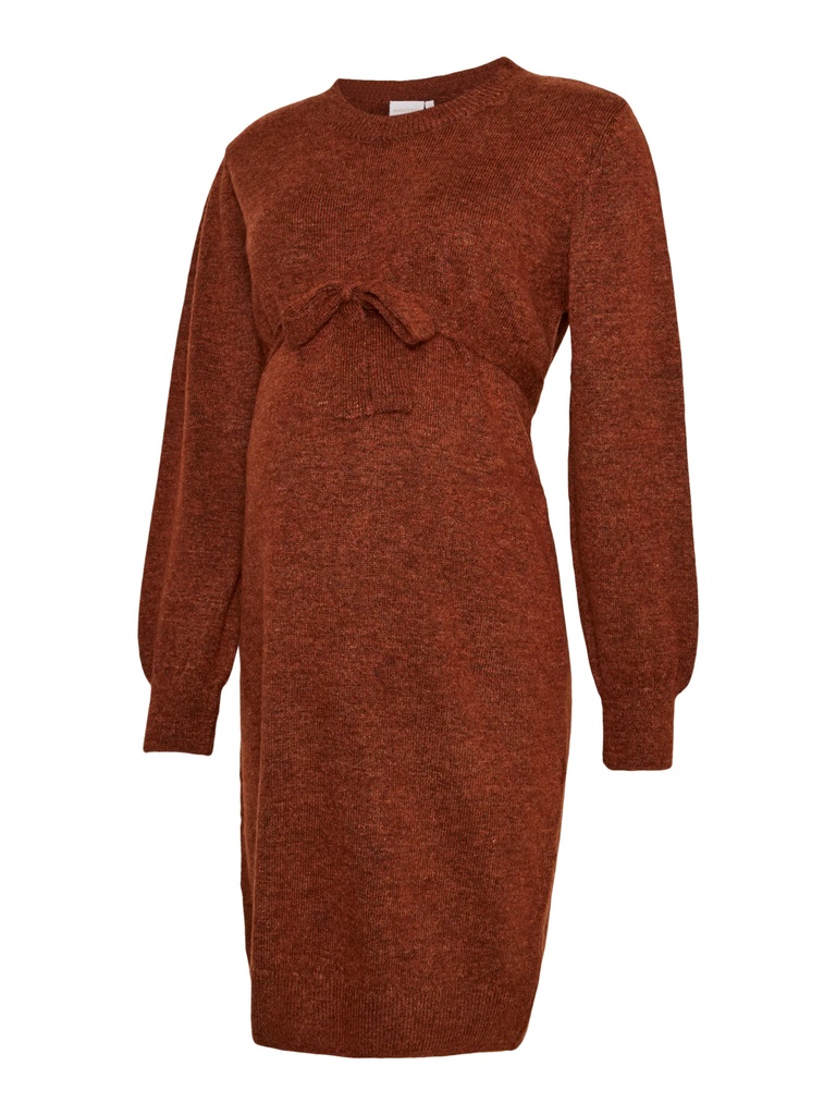 Mamalicious | Jurk Newanne Longsleeve Burnt Henna Melange