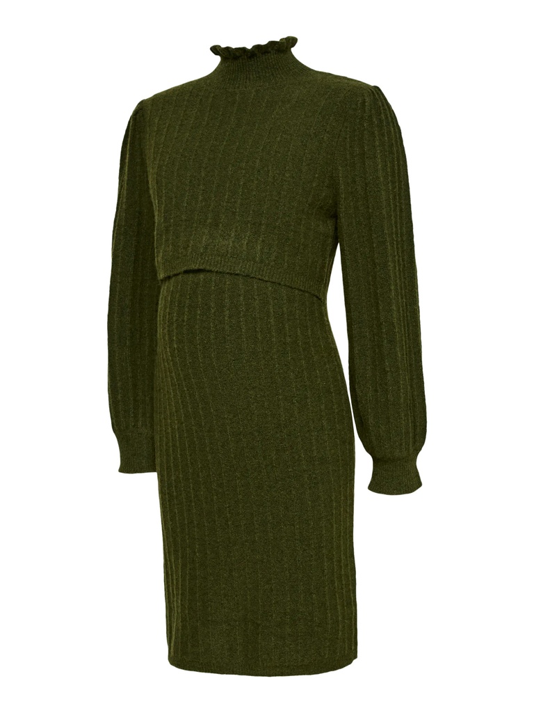 Mamalicious | Jurk Allison Longsleeve Rifle Green Melange