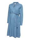 Mamalicious | Jurk Valetta Longsleeve Denim Medium Blue