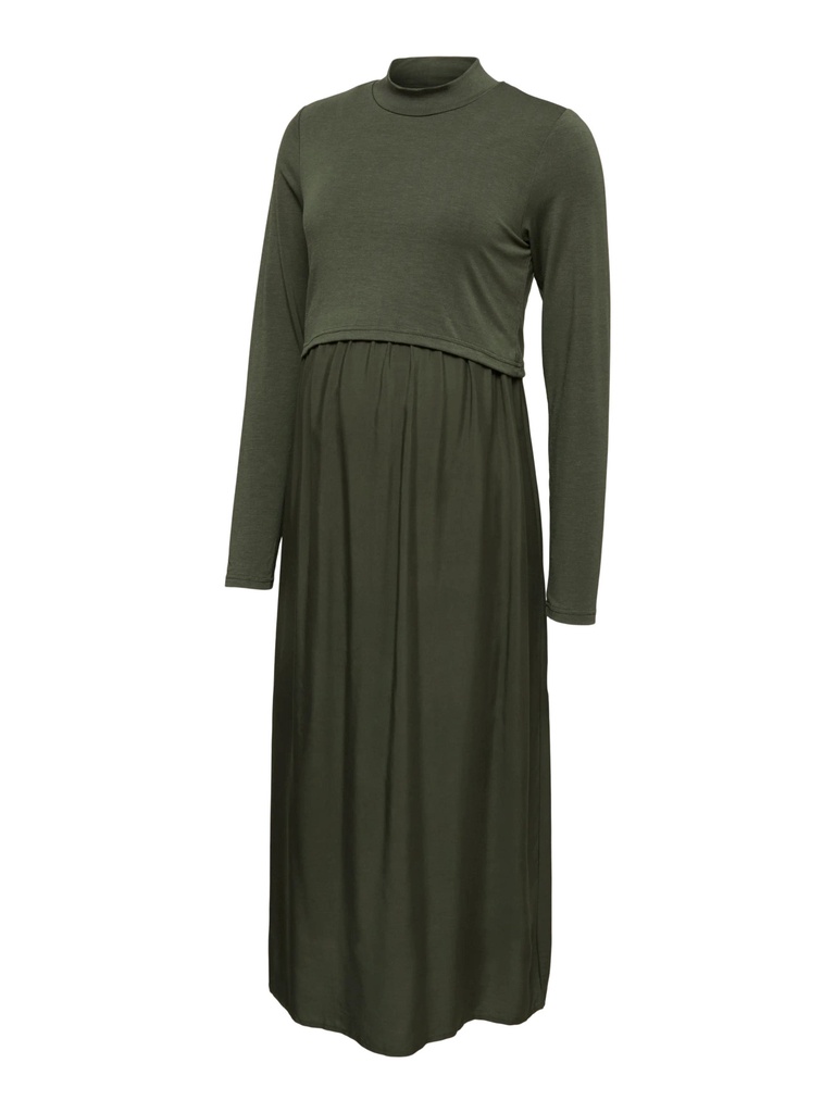 Mamalicious | Jurk Cathy Longsleeve Rifle Green