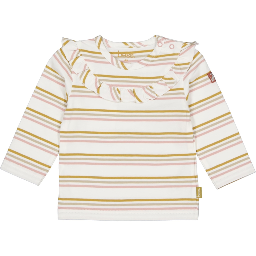 Bess | T-shirt Girls Adela Longsleeve Stripes Pink