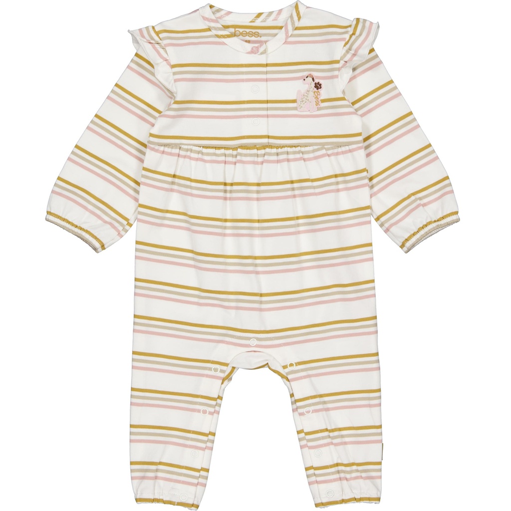 Bess | Kruippak Girls Adette Longsleeve Stripes Pink