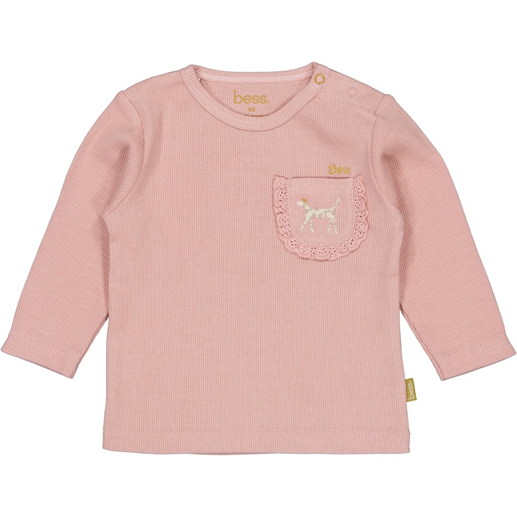 Bess | T-shirt Adrienna Longsleeve Misty Rose