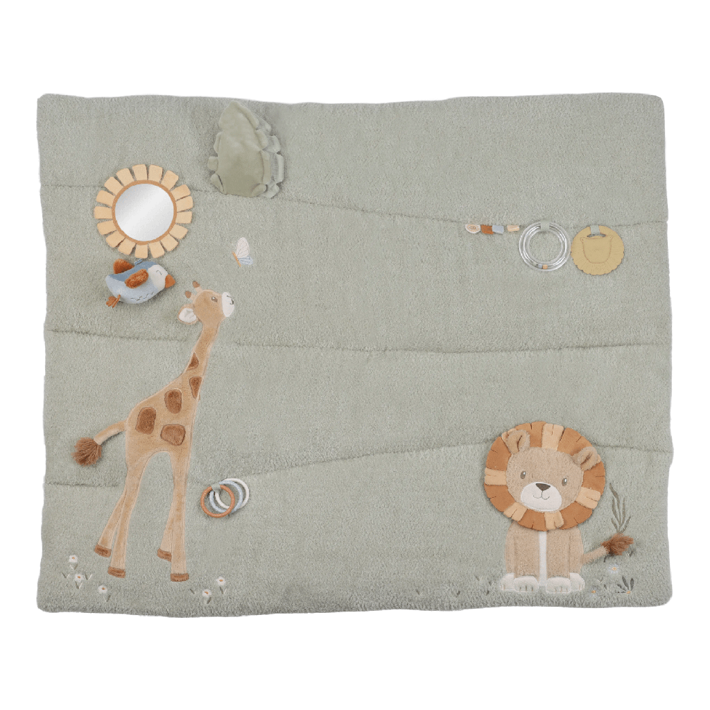 Little Dutch | Speeltapijt Zonder Speelboog Safari Friends Groen +0m