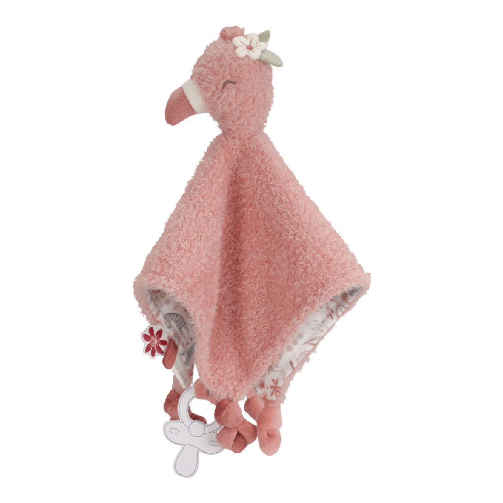 Little Dutch | Knuffeldoek Safari Friends Flamingo Roze 