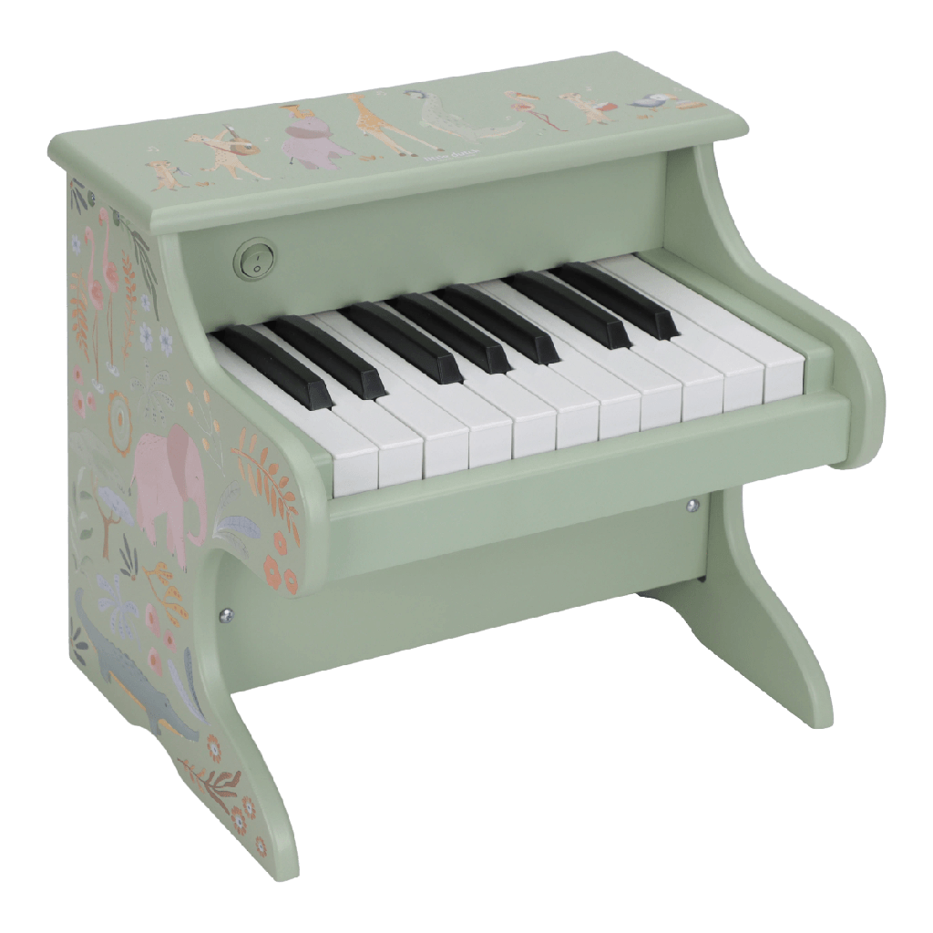Little Dutch | Muziekinstrument Piano Safari Friends Groen FSC
