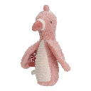 Little Dutch | Rammelaar Safari Friends Flamingo Textiel Roze 