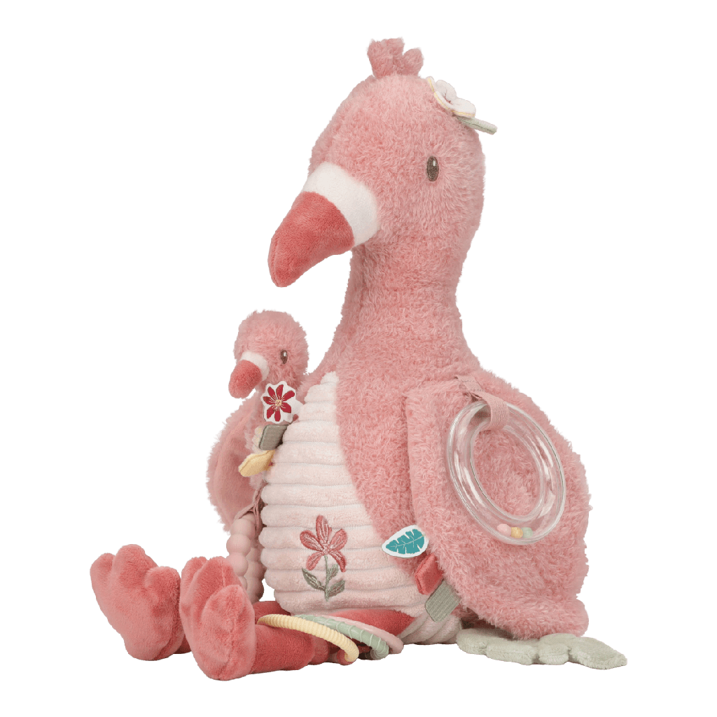 Little Dutch | Activiteitenknuffel Safari Friends Flamingo Roze  