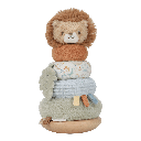 Little Dutch | Stapelpyramide Safari Friends Tuimelstapelaar Hout/Textiel +12m