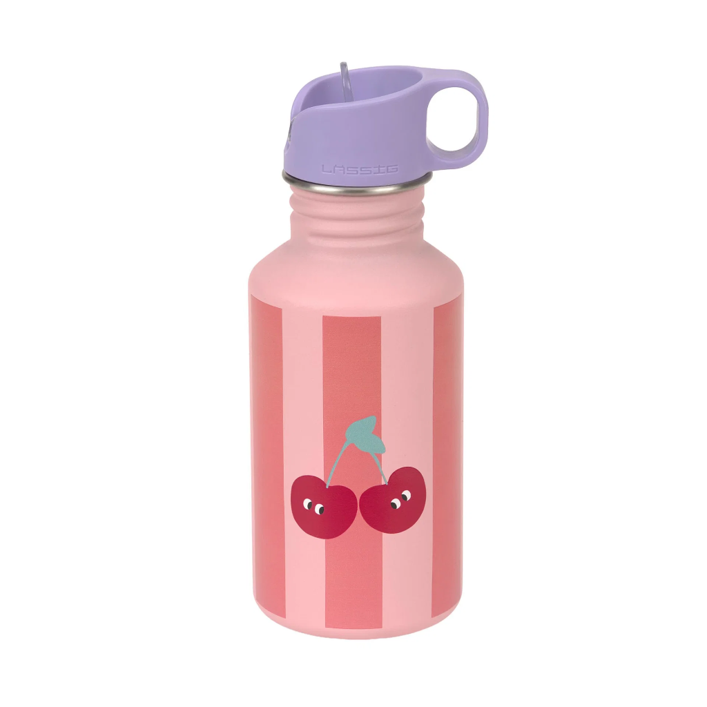 Laessig | Drinkfles Unique Stripes Fruits Bottle Stainless Steel  
