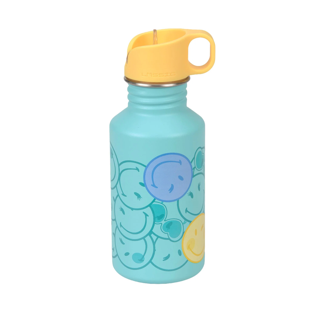 Laessig | Drinkfles SmileyWorld® Bottle Stainless Steel Turquoise